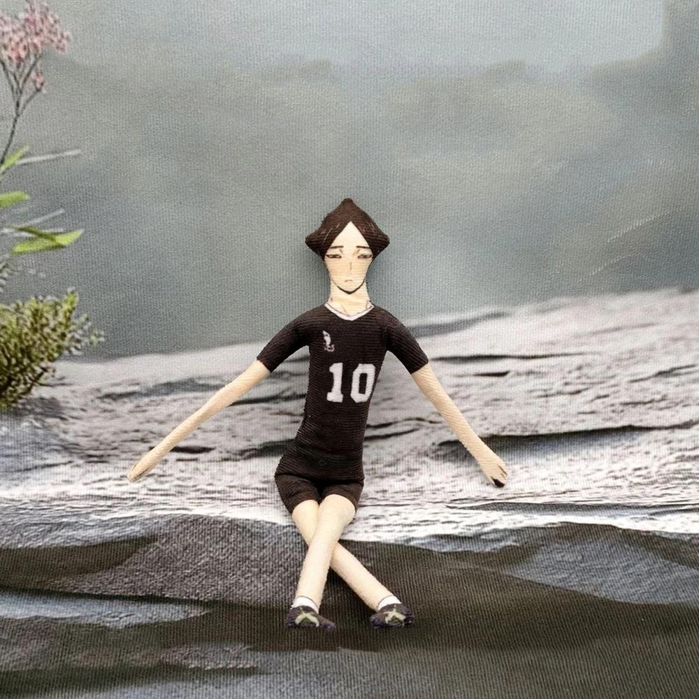 Anime Haikyuu Hinata Shoyo Kozume Kenma Cosplay Keychain Plush Cotton Doll Slender Twistable Shape Room Decoration Unisex Gifts
