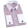 Qualität Herren Freizeit Slim Fit Hemd Herren Langarm Business Hemden Manschettenhemd Männlich Gestreiftes Hemd
