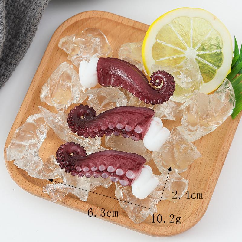 Teppanyaki Seafood Model: Saury, Squid, Small Octopus, Dried Fish Decoration Props