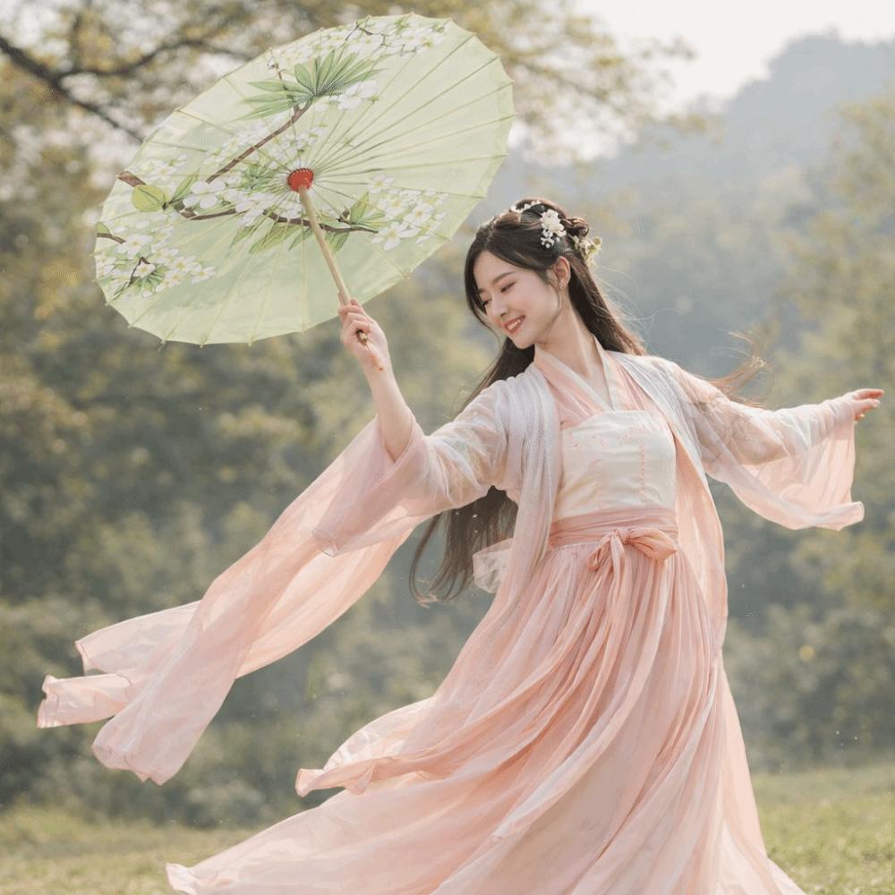 70 cm Silk Cloth Women Umbrella Chinese Style Chinese Oil Paper Umbrella  Party