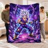 Dragon Ball Gohan Flannel Blanket Soft Throw Blanket Bed Sofa Cover Warm Home Decor Gift