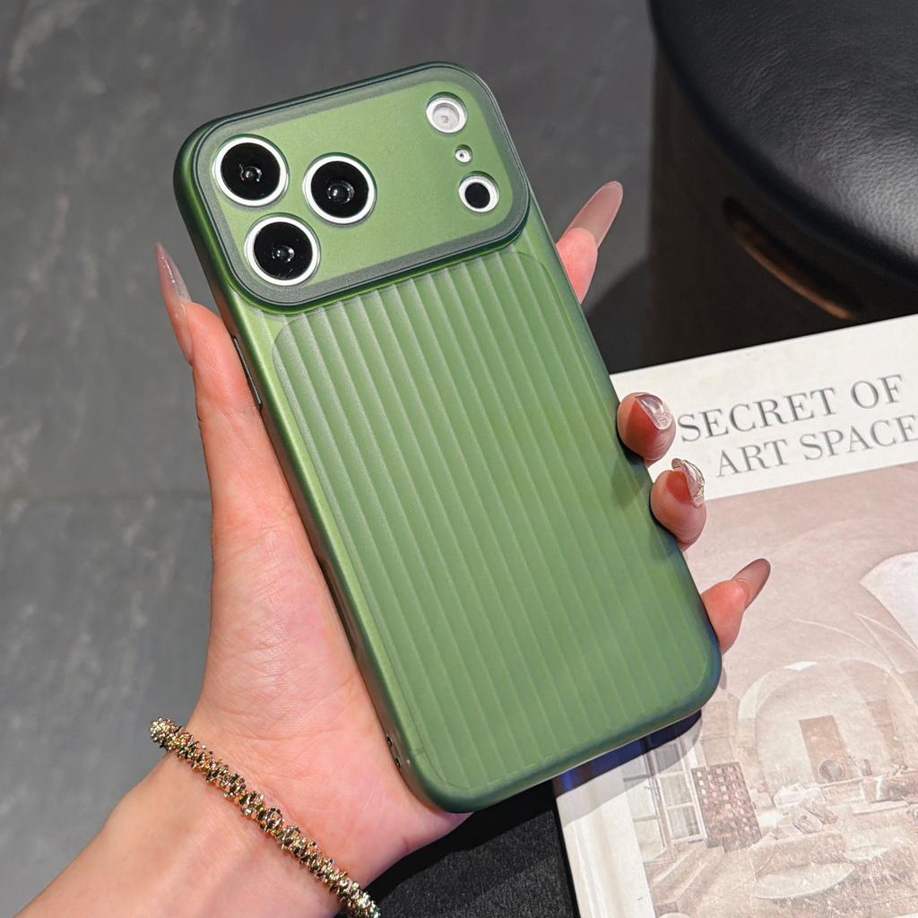 Elegant Frosted Corrugated Phone Case For iPhone 17 16 15 Pro Max 14 13 12 Plus Air Stripe Soft Slim TPU Drop Protection Cover