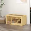 Hamster Cage, Rodent Habitat, Multi-Level Platforms, Ladder, Swings, 100 x 50 x 50 cm, Natural
