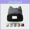 Cappello in Maglia da Donna Autunno Inverno Acrilico Caldo Antivento Accogliente Stile Pullover Per Uso Casual all'Aperto