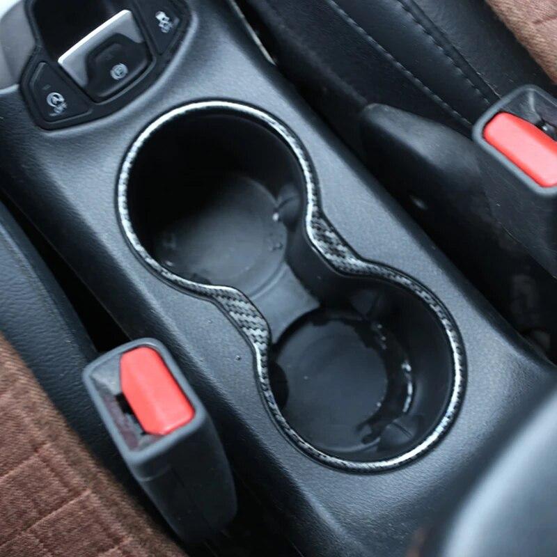 Mein Gutes Auto Chrom Front Wasserbecherhalter Panel Abdeckung Zierleiste Innendekoration Aufkleber für Jeep New Compass 2017 2018 Zubehör