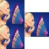 Mermaid Spiral Pattern 12 Piece Makeup Brush Set With Diamond Handles For Beauty Enthusiasts