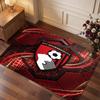 Bournemouth Football Print Crystal Velvet Rug, Comfortable Water Absorbent Non Slip Indoor Floor Carpet
