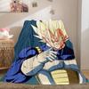 1PC Vegito  Print Flannel Blanket, High quality All Seasons, Home Decor, Warmth and Comfort, Perfect for Christmas Gifts