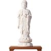 Chinese-style feng shui white porcelain standing lotus, Amitabha Buddha statue guiding figure, standing figure, household cerami