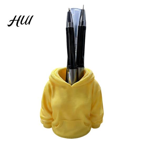 Gift for Teachers 3D Printed Hoodie Pen Holder, Makeup Brush Organizer Desk, Marker Holder Desk Creative Sweatshirt Shape Pencil Storage Container, жёлтый
