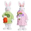 Quality Resin Rabbit Carrot Sculpture Resin Decoration Perfect for Bedroom Nightstands or Children Room for Couples