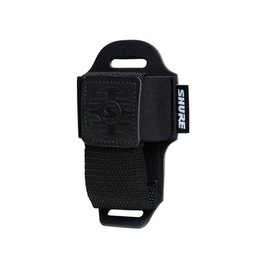Shure by Gator Wireless Transmitter Pouch, Leather & Nylon, Black, SH-BODYPACK-PBK-L [Domestic Genuine Product]