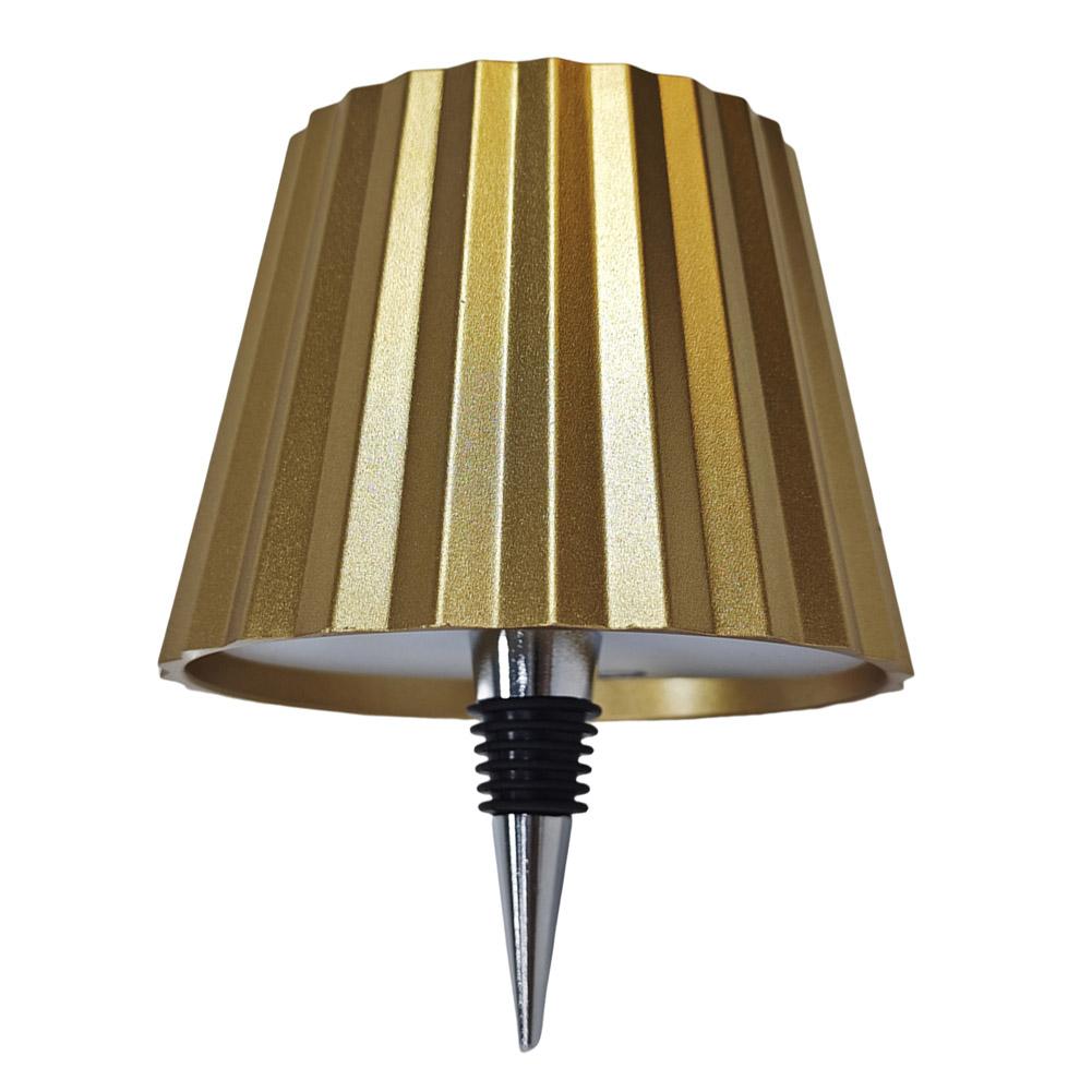 Metal Dimmable Bottle Lamp Rechargeable Touch Control Wine Bottle Light Wine Bottle Decorative Light for Family Restaurant & Bar