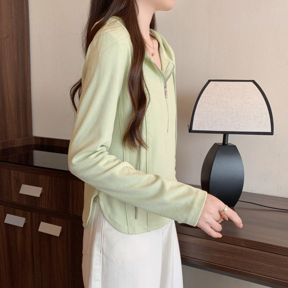 2026 Spring Slimming Plus Size Versatile Women's Hooded Casual College Sweatshirt