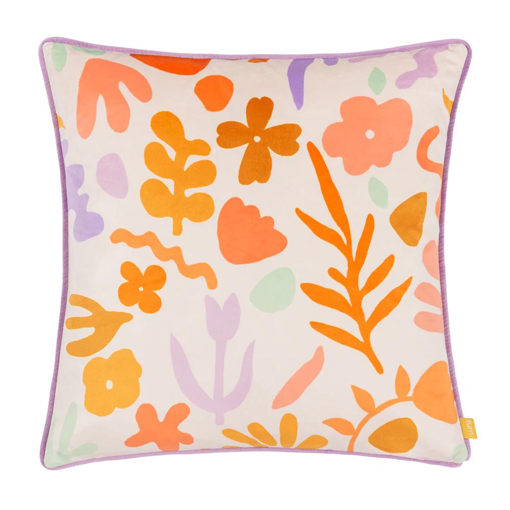 Furn Amelie Velvet Doodles Cushion Cover