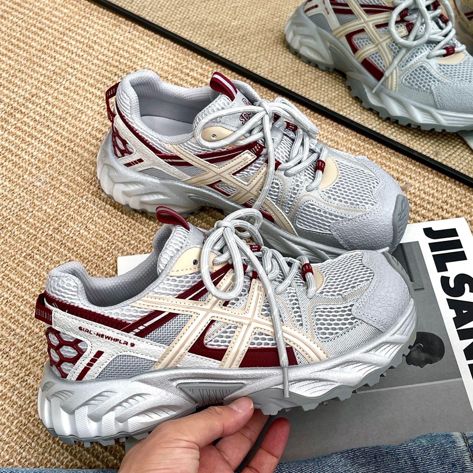 

Папины кроссовки сетчатая платформа маффин волнистая подошва белые кроссовки повседневная обувь спортивная обувь кроссовки для бега женская обувь 40