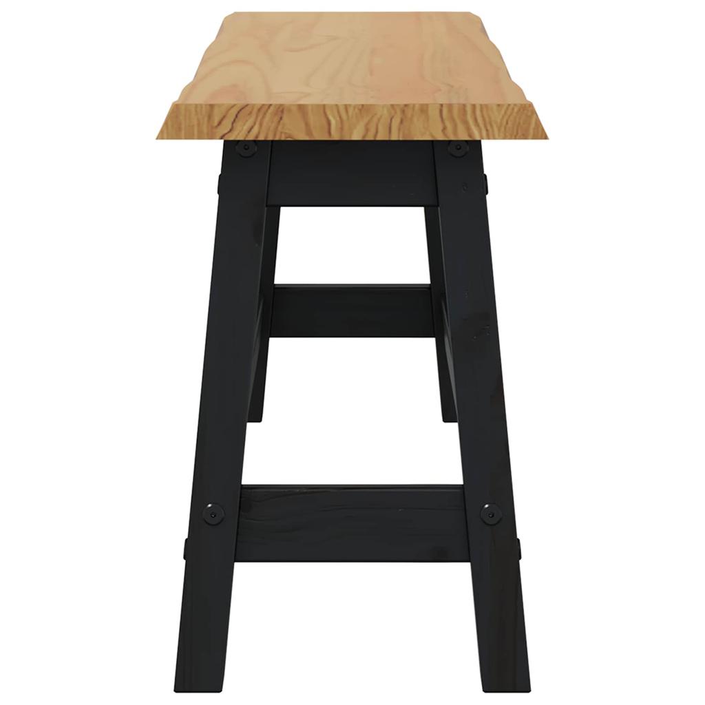 VidaXL Dining Bench EKAI Black 91.5 x 29 x 45.5 cm