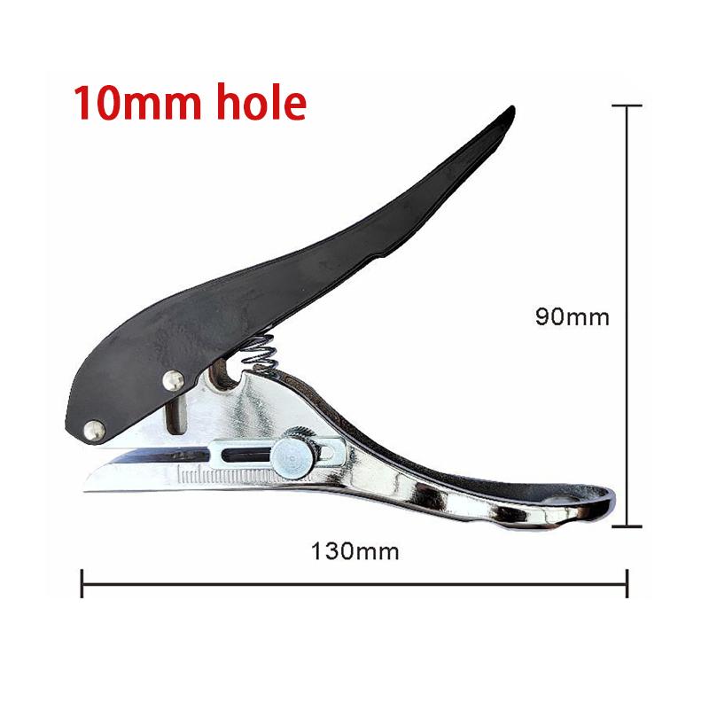 6mm 8mm 10mm Edge Banding Punching Pliers Circle Hole Punch Paper Punch Hand-held for ID Cards PVC Cards Badge Photos