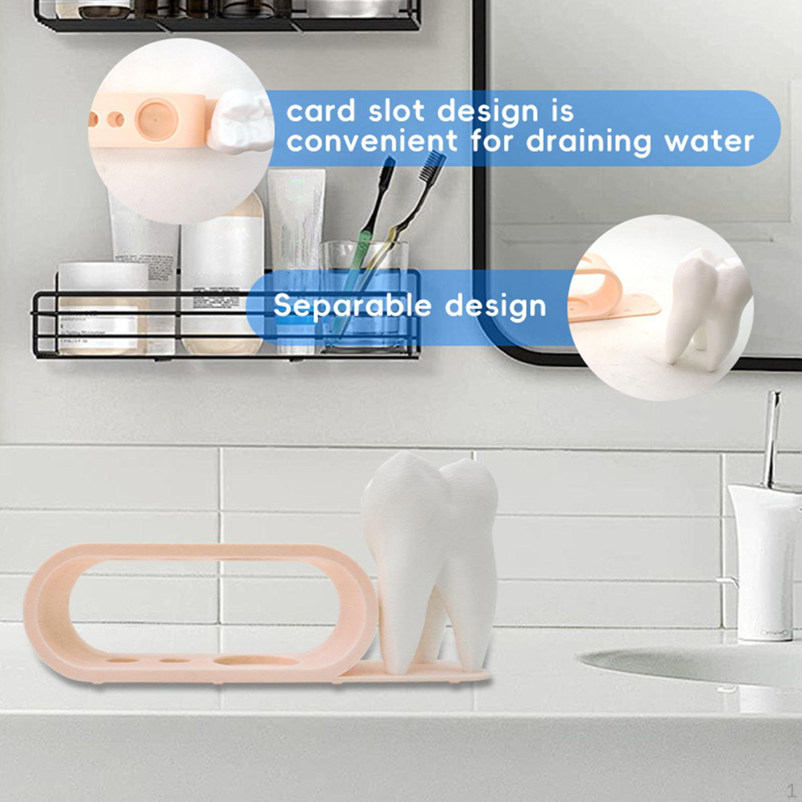 

Подставка-держатель для зубных щеток и зубной пасты, гладкая, прочная, для фермерского дома, квартиры, общежития