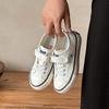 2026 Girls' Canvas Shoes: Soft, Breathable, White Spring & Autumn Style for Kids