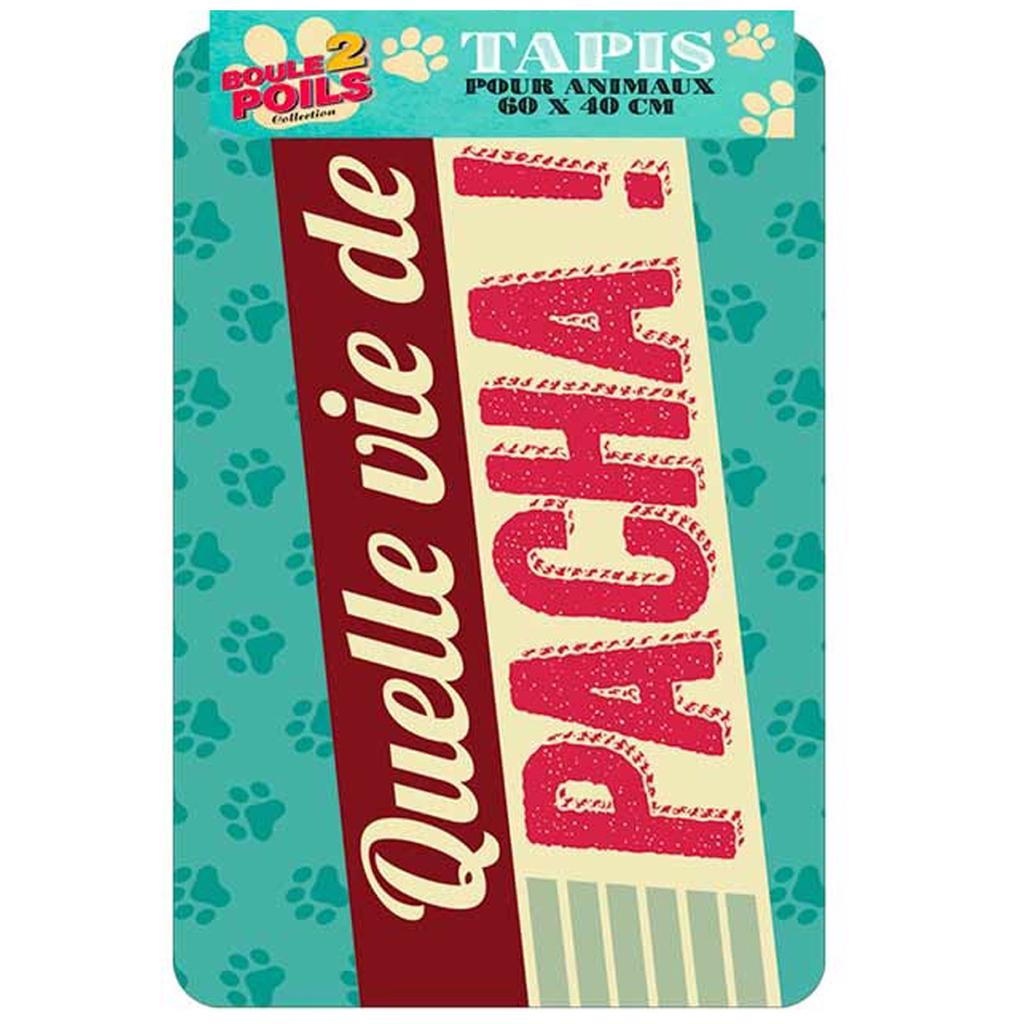 Les Trésors De Lily [Q2410] - Indoor Mat 'Messages' (What a Life of a Pasha! ) - 60x40 Cm