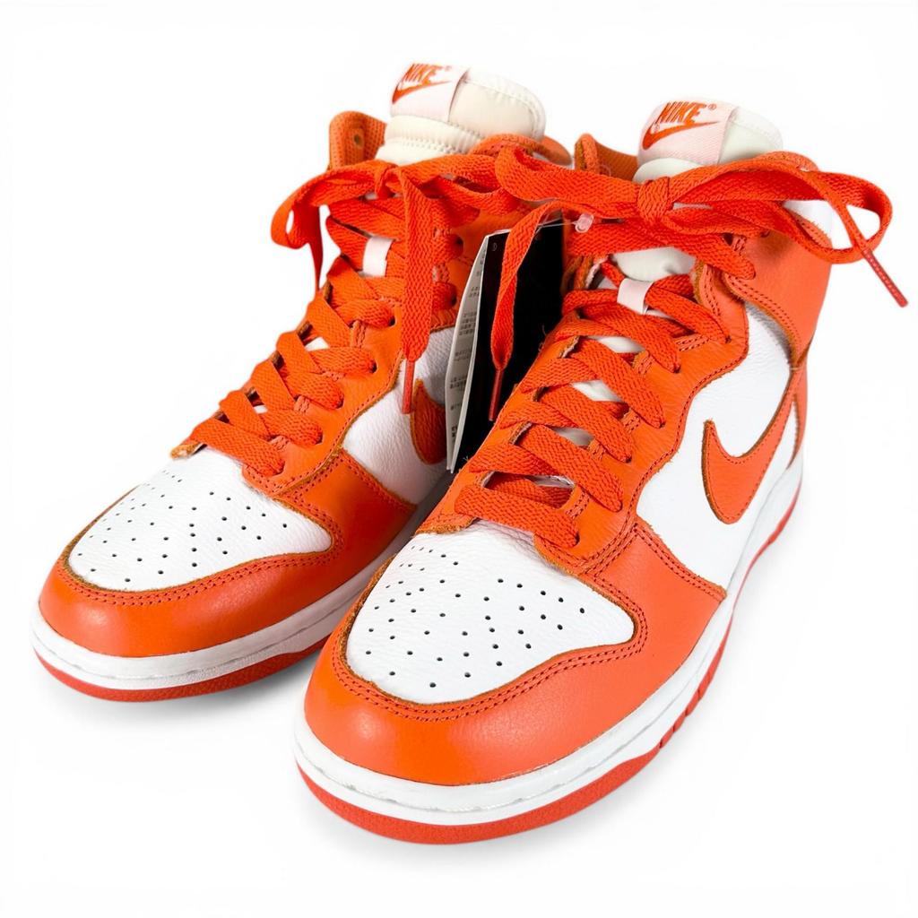 Pristine NIKE High Cut Sneakers DUNK RETRO QS Syracuse Dunk High Orange 26cm Used