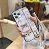 Ring Lanyard Phone Case For Blackview A95 Waterproof Silicone Anti-dust Wristband Cartoon Back Cover Durable Shockproof
