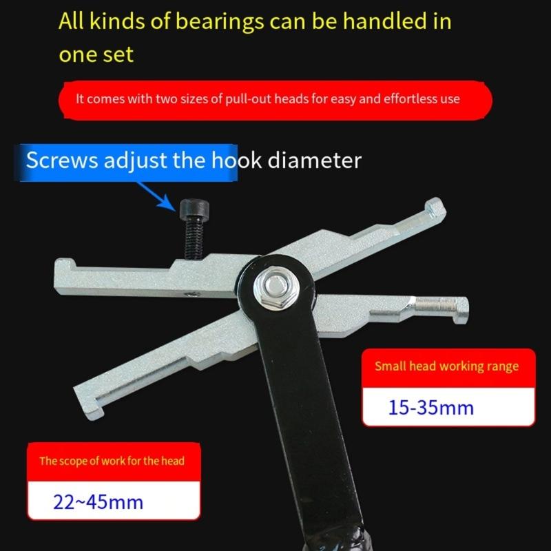 Heavy Duty 2 Jaw Slide Hammer Puller For Internal Bearing Removal Professional Automotive Repair Tool With Long Handle
