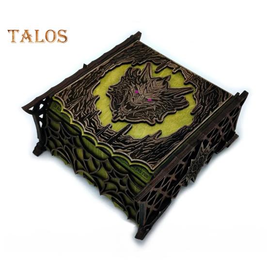 Holzbox mit Drachenmuster, Schmuckaufbewahrung, Organizer, Vintage-Sammelbox, Aufbewahrungsbox für Zuhause, Dekoration, Geschenk für Freunde