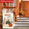 2D Flat - 2D Flat Hello, Autumn Pumpkin Maple Leaves Welcome Thanksgiving Garden Flag  Outdoor Garden Flag, Double-Sided Home Decoration Courtyard Dec