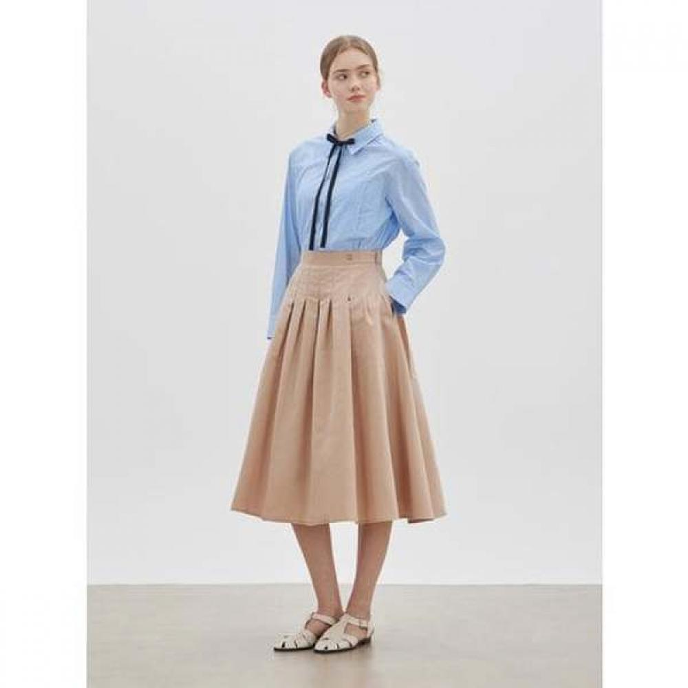 Cc Collect Dot Pattern Tie Shirt Blouse  C261msc001 