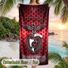 Beach Towel Benfica FC Print Custom Name Text Soft Towel for Swimming Pool