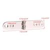 Upgraded Round Foldable Hinges Simple Install Foldable Hinges Furniture Hinges Hardware Hinge 10/20pcs for Furniture
