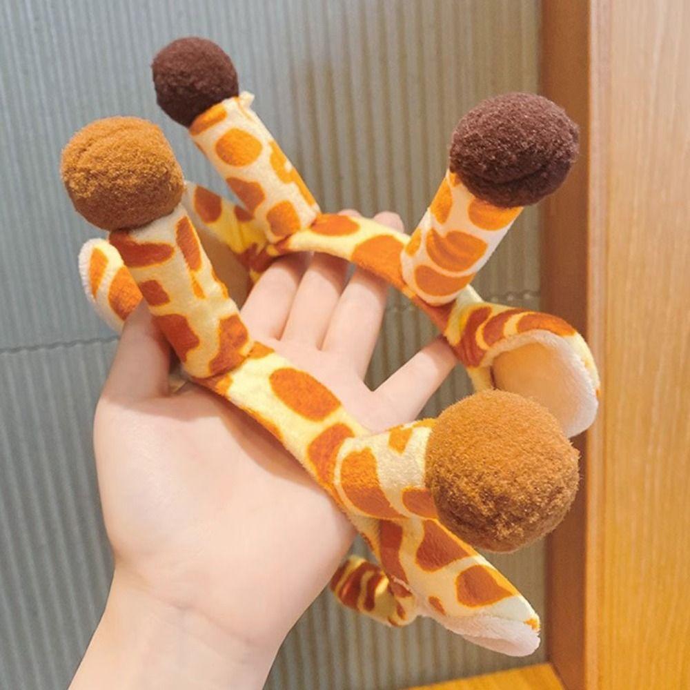 Korean Style Animal Hairbands Kawaii Face Washing Hair Hoop Lovely Cartoon Plush Headband  Daily