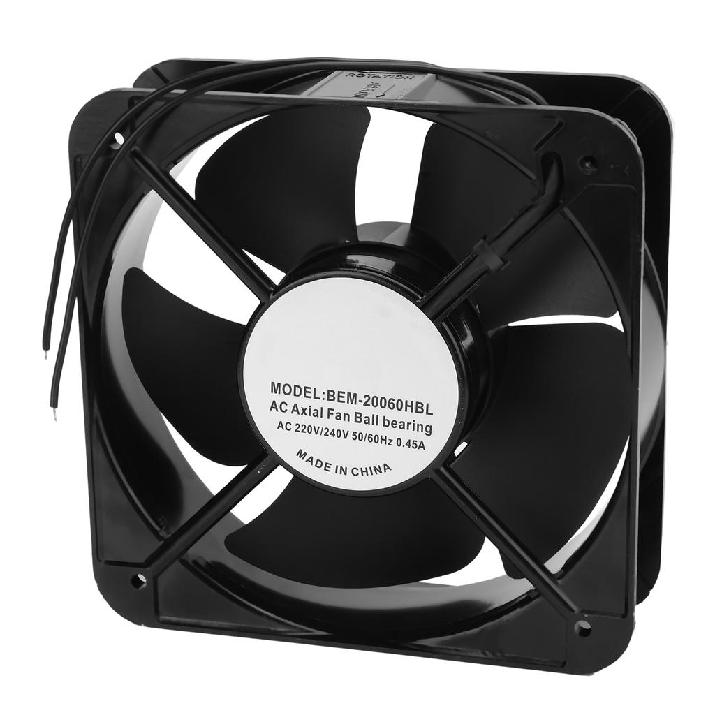 BERM Ball Bearing Fan Magnalium Frame BEM 20060HBL AC220V 240V for Heat Dissipation