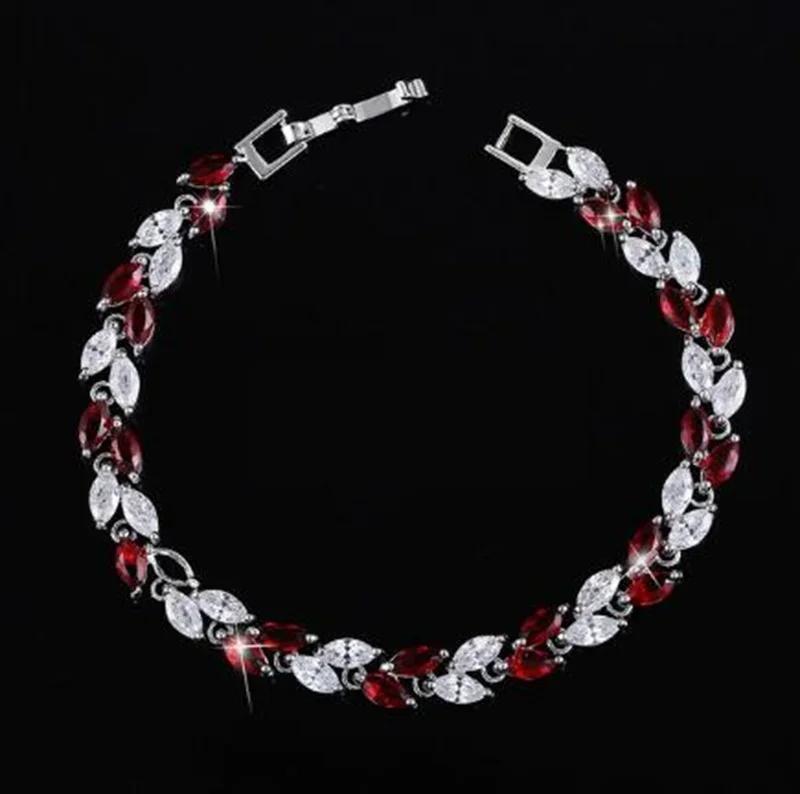 Bracelet Charm Élégant pour Femme Incrusté de Cristal Mode Bijoux de Fiançailles Mariage