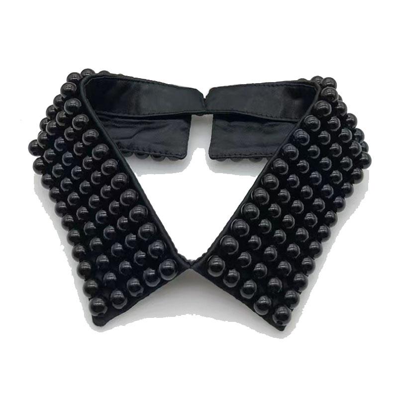 Beading Fake Collar Women Elegant Diamond Detachable Collars for Women False Shawl Shoulder Wrap Lapel False Collars Woman Tie