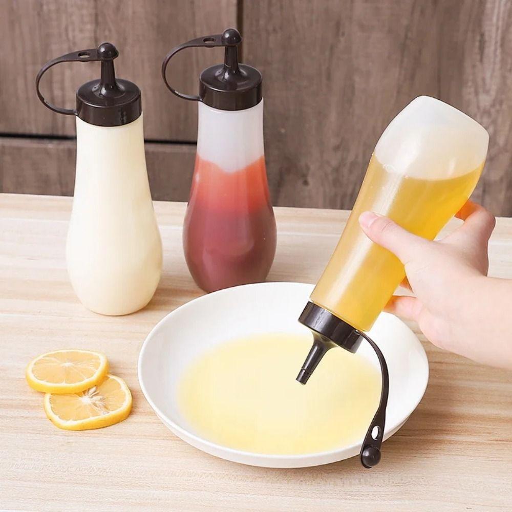 1ks 4 kapacitní ždímací láhve Dávkovače kečupové hořčice Nádobka na stříkání