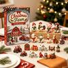 Holiday Countdown Calendar with 2D Calendar 24 Farm Advent 2026 Christmas Day Box Acrylic Decorative
