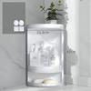 Bathroom Corner Storage Shelves 360 Degree Rotating Wall Shelf Free Punching Shower Rack Waterproof Kitchen Cabinet Organizer