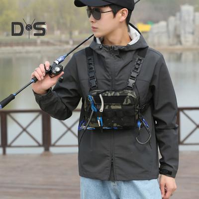 Fishing Chest Bag Waterproof Oxford Cloth Lightweight Vest Pouch Large Capacity Outdoor Camping Hiking Hunting Fishing Gear Storage Backpack