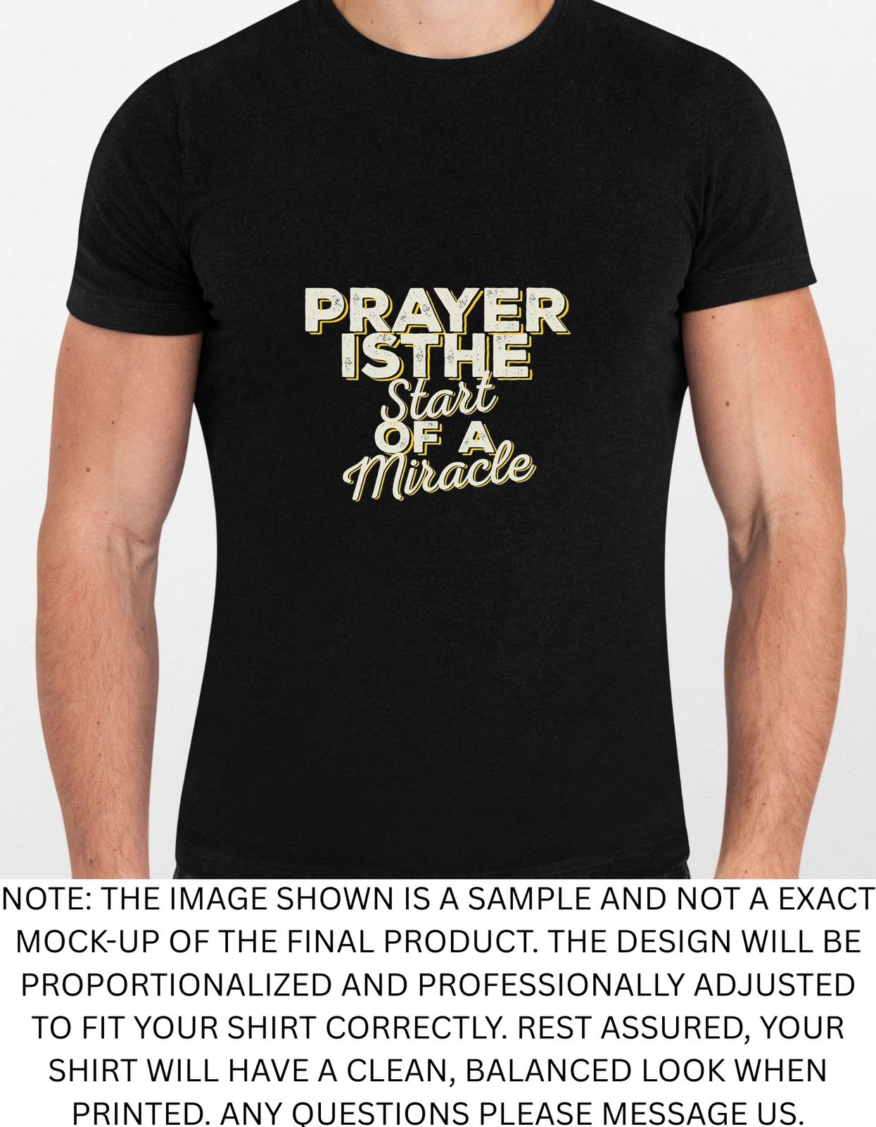 Men s and Women s T-shirts Prayer Religious God Jesus Graphic M