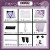 Scaramouche The Wanderer Cosplay Kostüm Scaramouche Komplettset Kopfschmuck Perücke Wanderer Alltagskleidung Outfits
