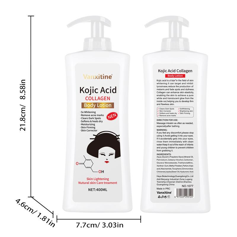 

Увлажняющее молочко для тела для сухой кожи, чтобы оставаться ароматной, увлажнение, увлажняющее, нежирное, лосьон для осени и зимы Kojic acid body milk 400ml