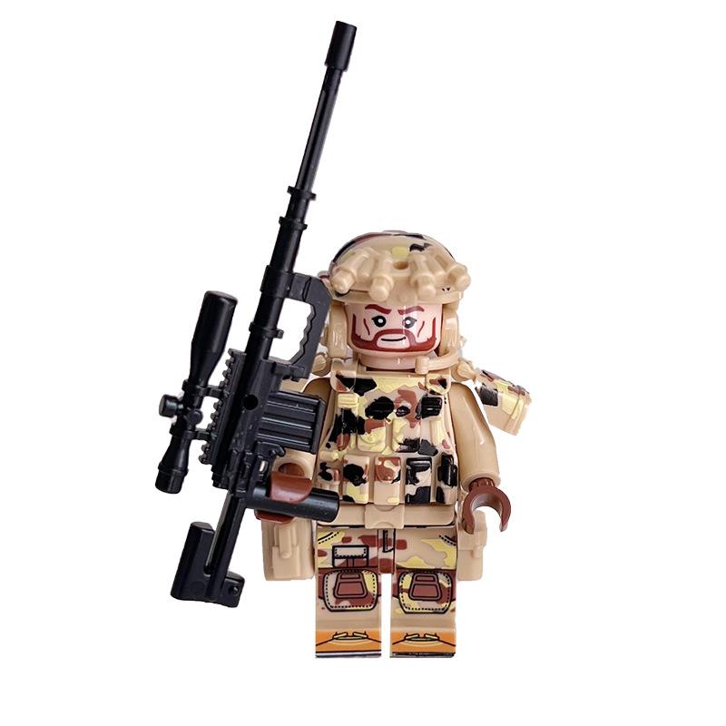Ninja Warrior Superhero Doll With Weapon Single Building Block Assembly Toy