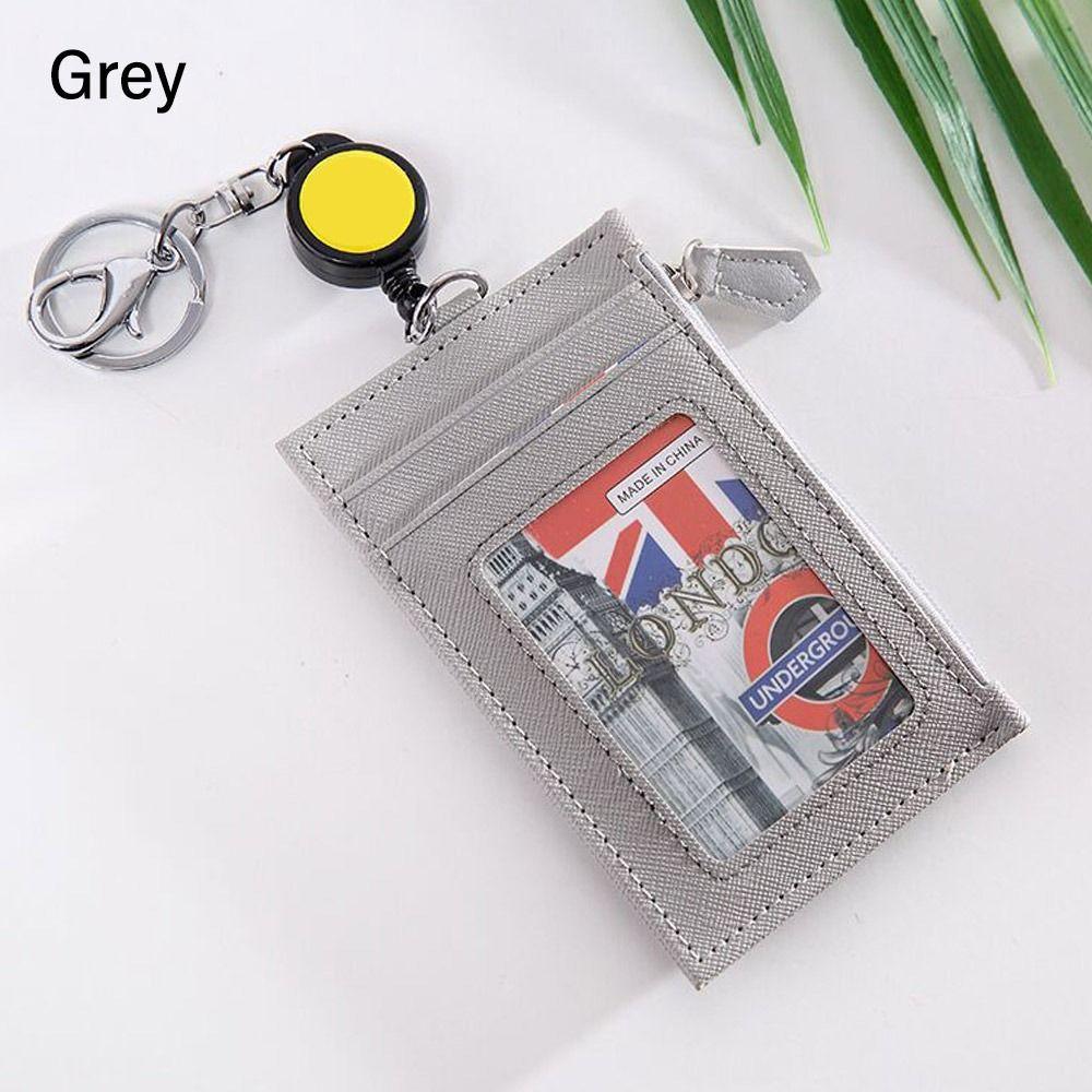 Fashion Retractable Money Pocket Creative Case Pouch Credit Card Cover ID Card Clip Badge Holder
