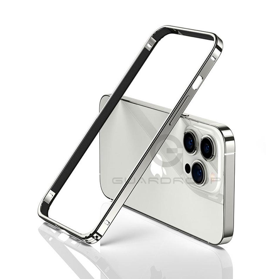 Light Alloy Bumper Case For For Iphone 12 13 14 Plus 1 16 17 Pro Max Thin Aluminum Metal Frame Protective Back Acccessories