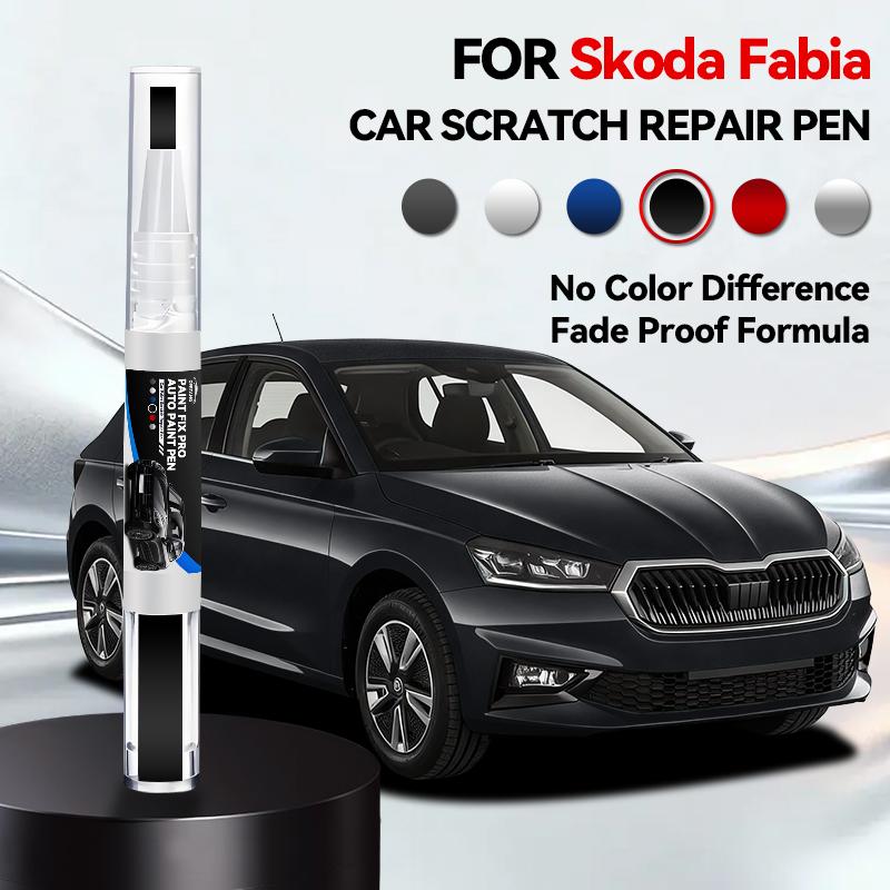 For Skoda Fabia 1999-2025 6Y 5J NJ HB Paint Repair Pen Touch Up Scratch Remover DIY Auto Accessories Black White Silver Blue Red