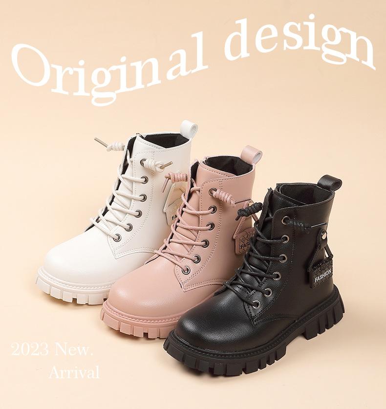 Autumn Girls High-top Leather Boots Princess Bags Decoration Autumn Boots