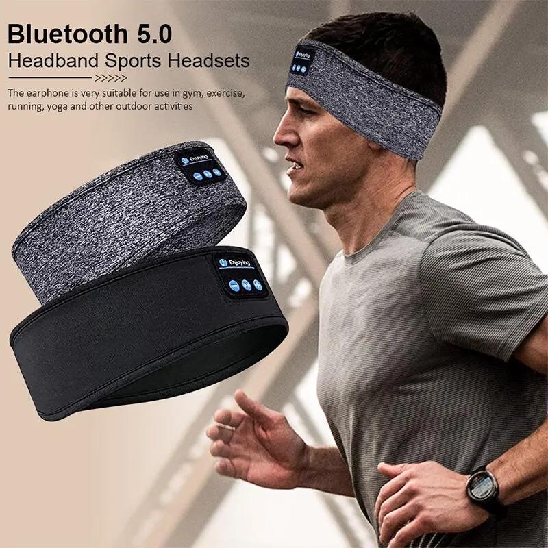 Fone Bluetooth Kulaklık Spor Uyku Bandı Elastik kablosuz kulaklıklar Müzik Göz Maskesi Kablosuz Bluetooth Kulaklık Kafa Bandı